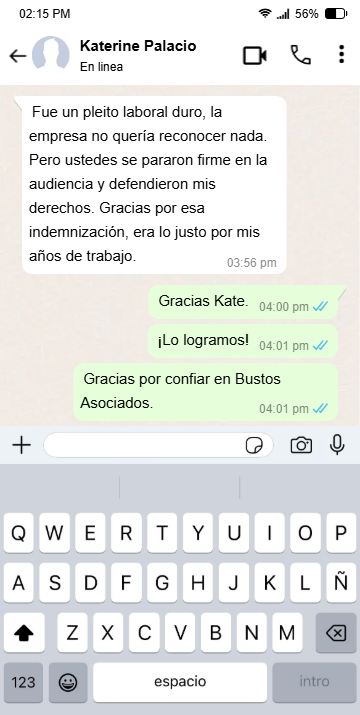 Testimonio cliente 2